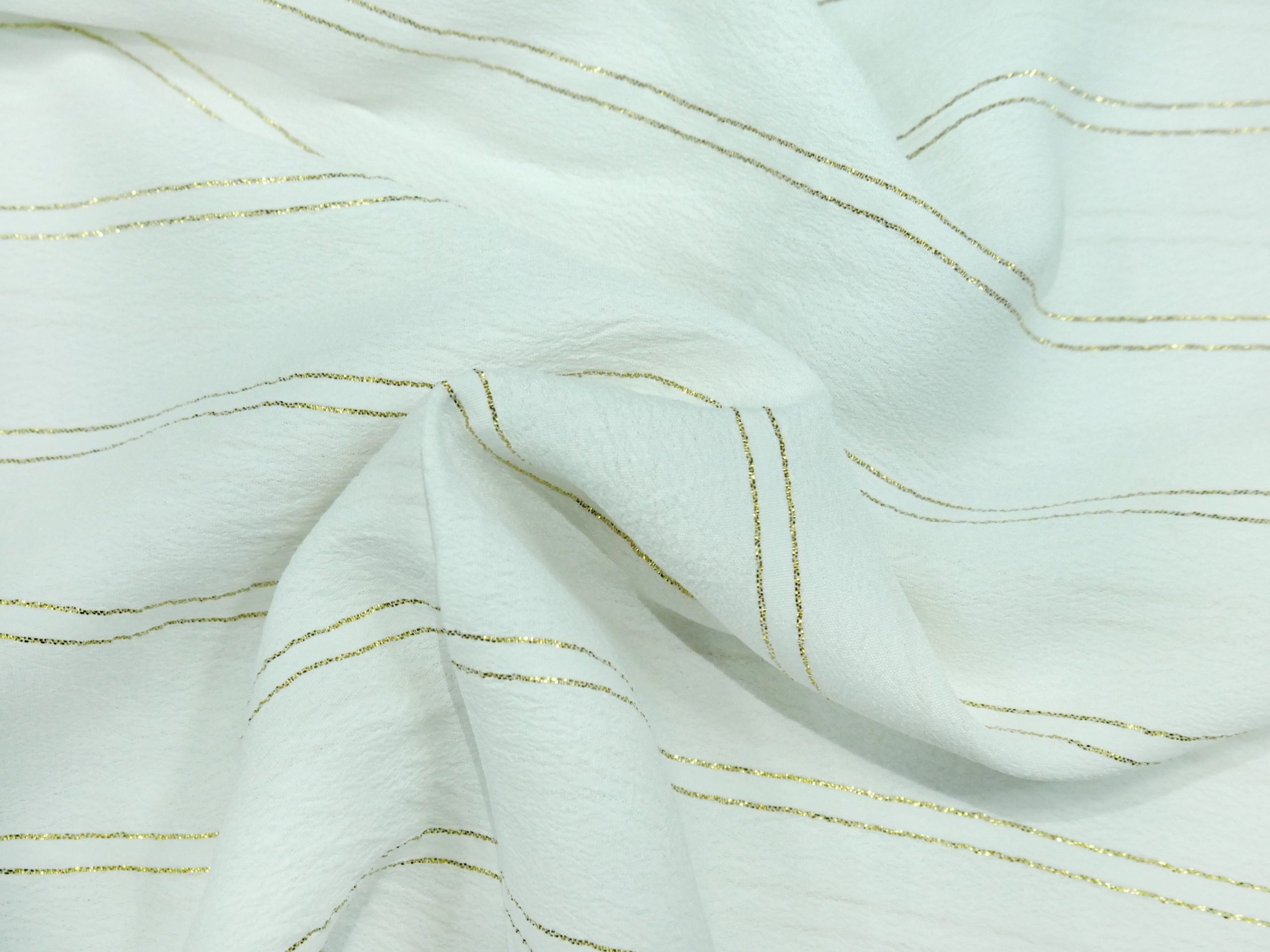Moss crepe Lurex - Crepe Fabric - Lurex fabric -Cloth - Charu Creation
